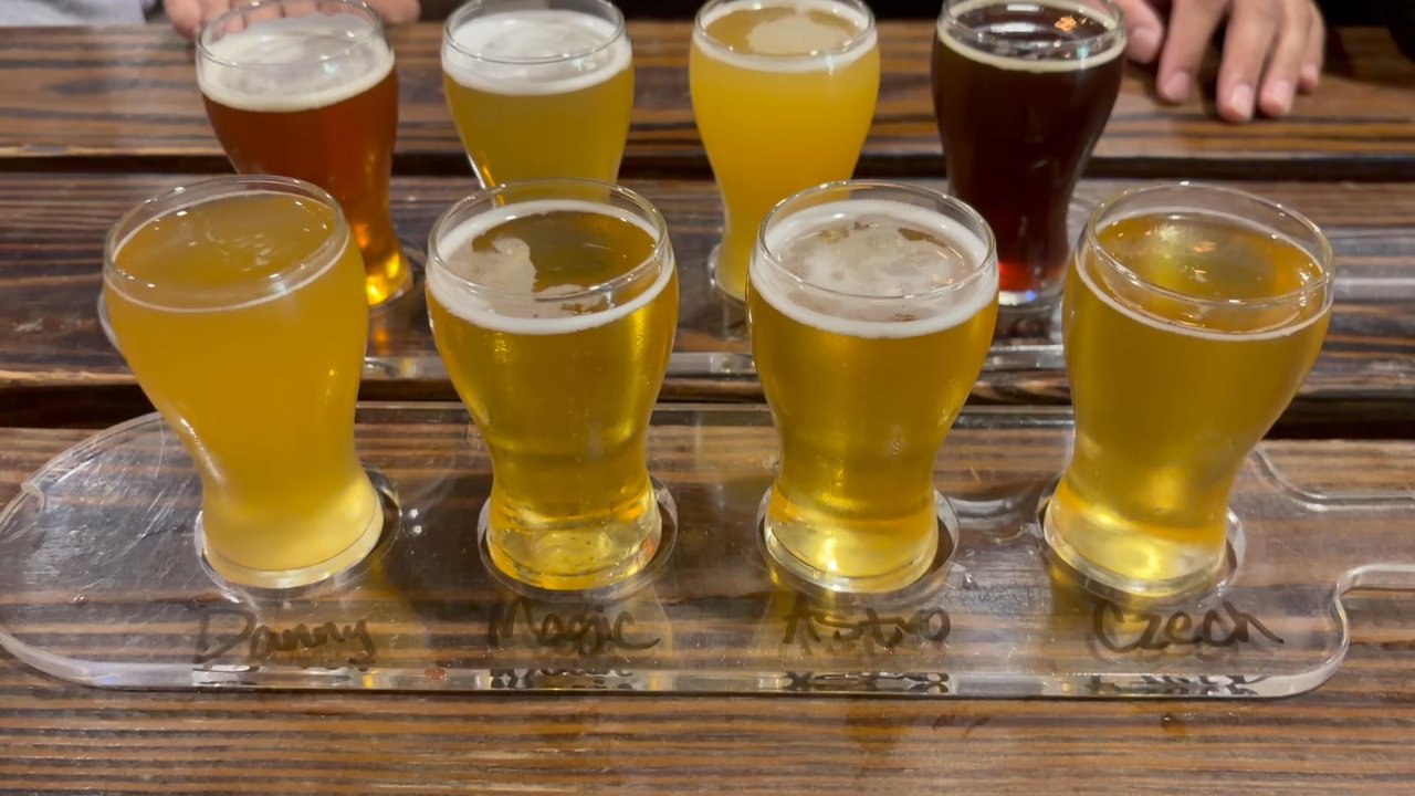 Suds Monkey Kitchen & Brewery Dripping Springs - 2 flights of FUN - Brewpubs Near Me - Austin, Texas