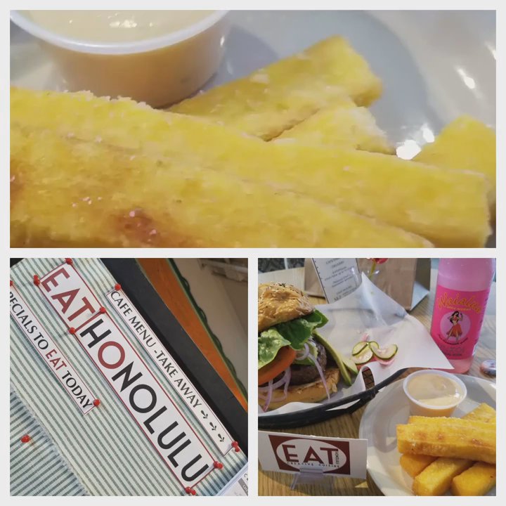 EAT - Classic Burger with Avocado and polenta fries... #Onoliscious - Food Delivery Services Near Me