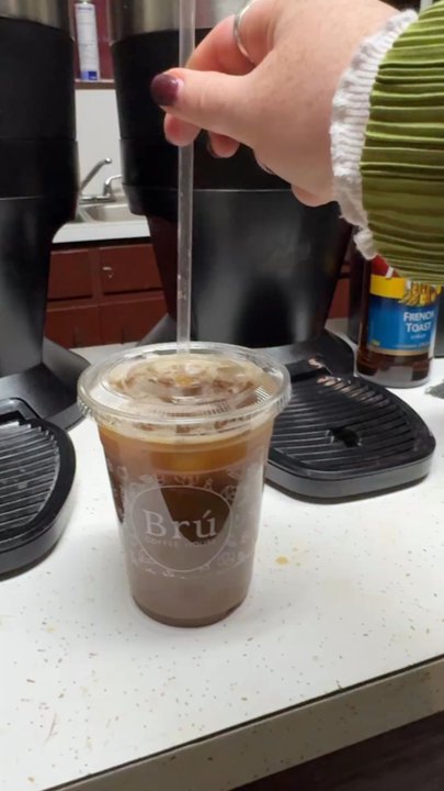 Bru Coffee House Cafe - Super yummy brown sugar and cinnamon latte with oat milk - Coffee & Tea Near Me - Owasso, Oklahoma