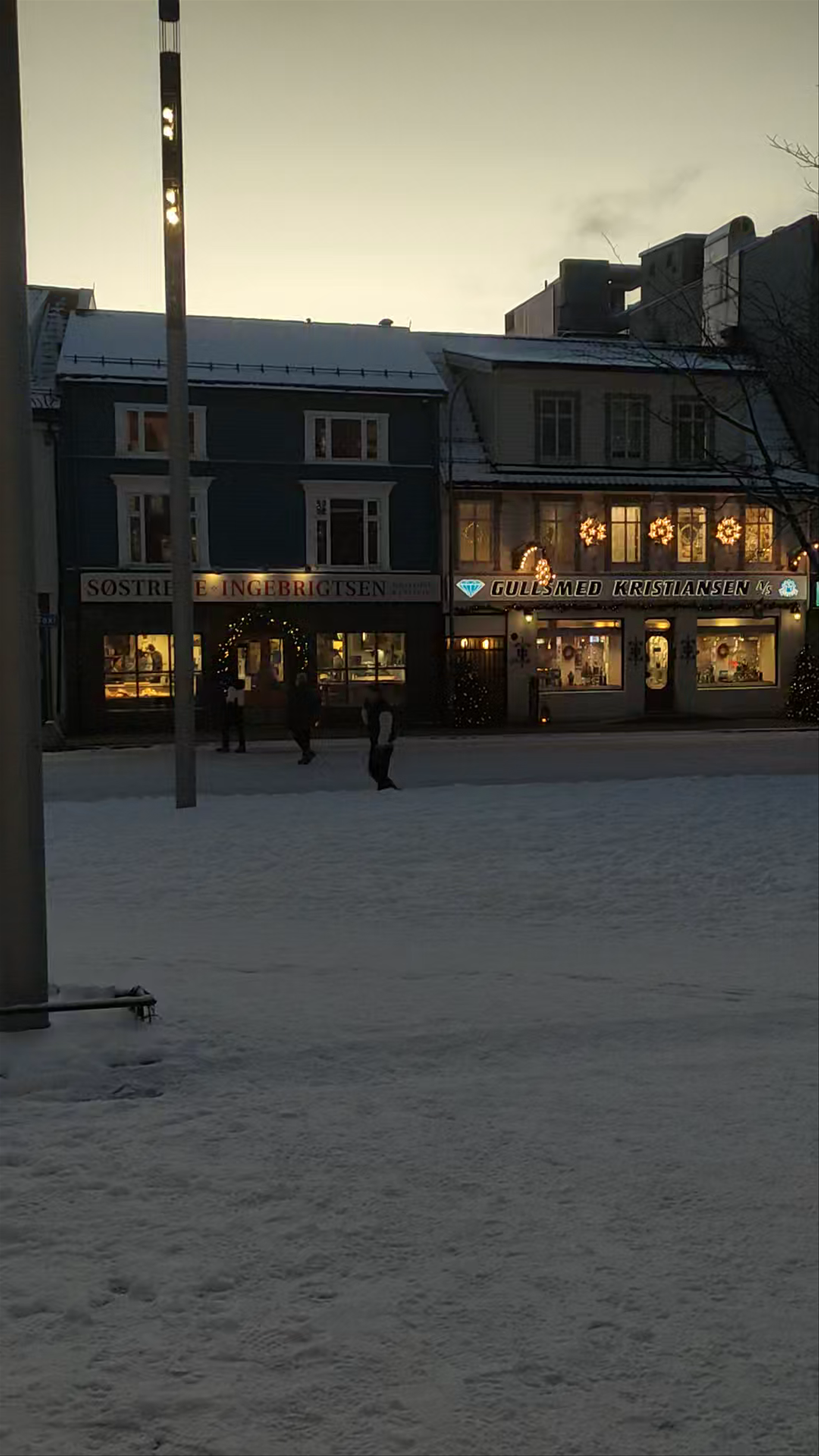 Winter Evening Stroll in Tromsø, Norway