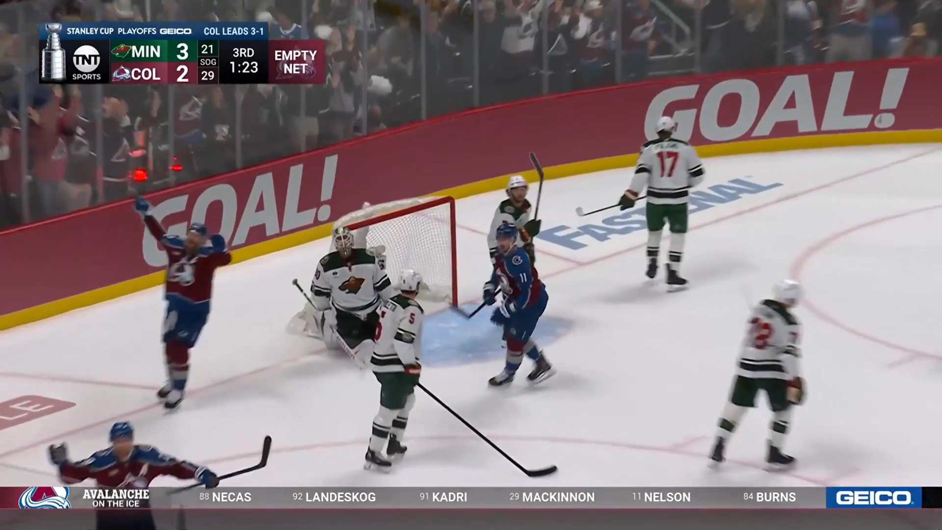 MacKinnon's Top-Shelf Laser Ties It Late, Sends Game 5 to Overtime · May 13, 2026