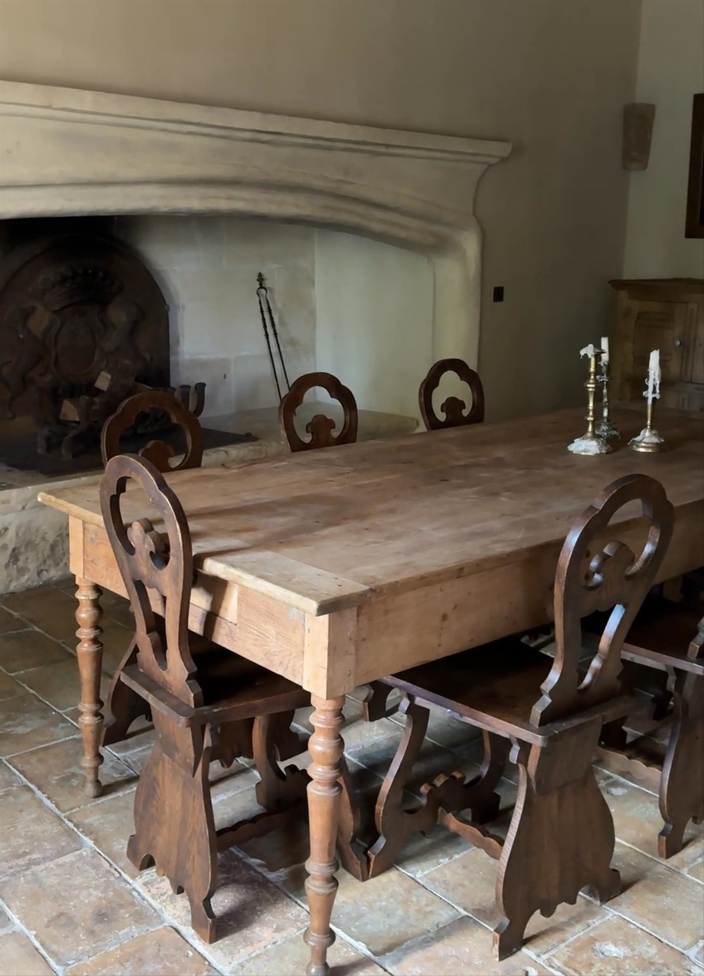 19th c. Oak Farm Table