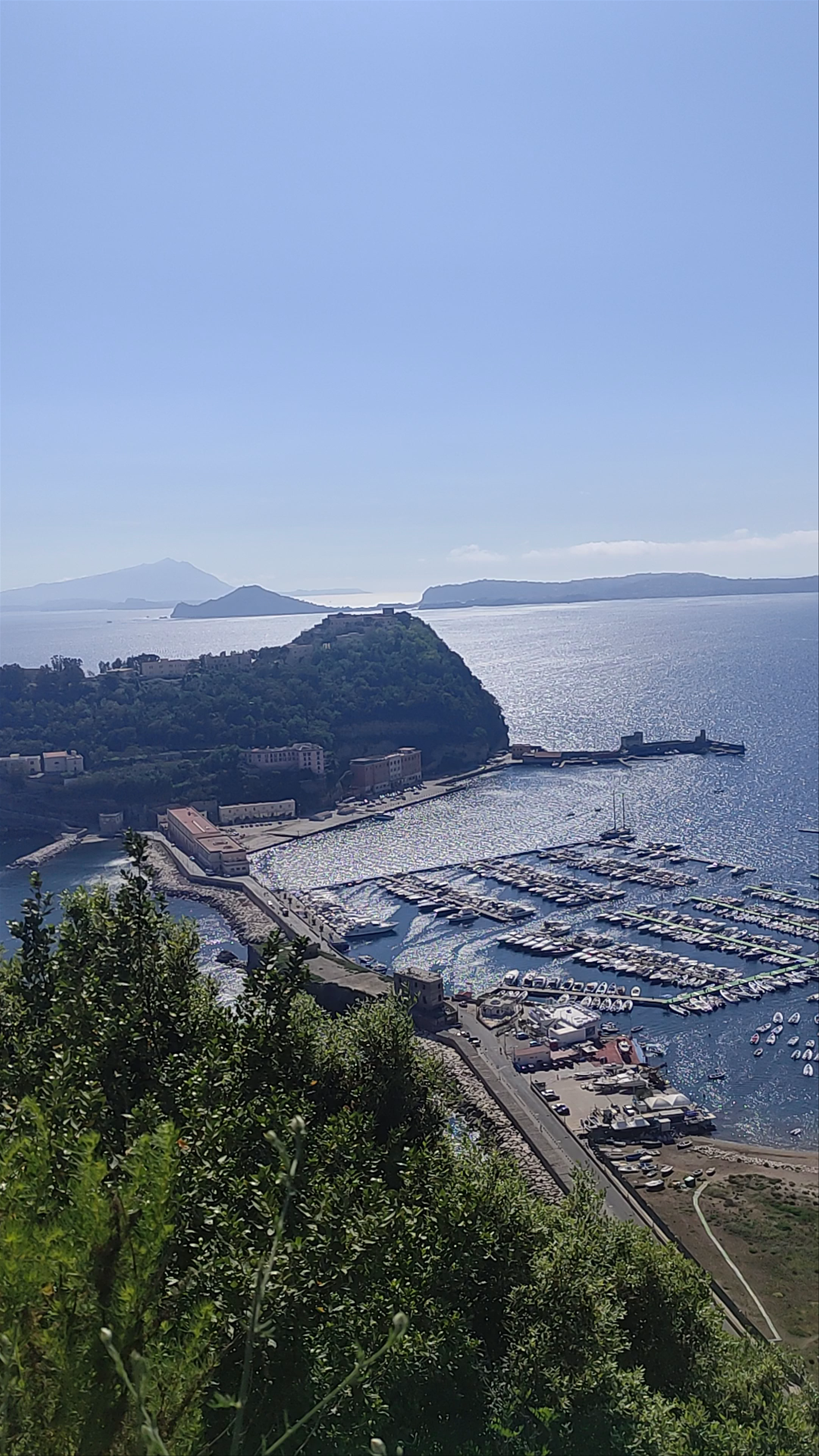 Breathtaking Coastal Views from Belvedere del Parco Virgiliano, Naples