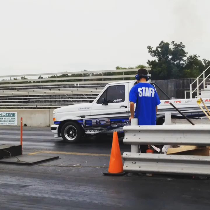 Diesel Dynamics - Doing a test run at the dragstrip with the diesel f150 Lighting - Auto Repair Near Me - Joshua, Texas