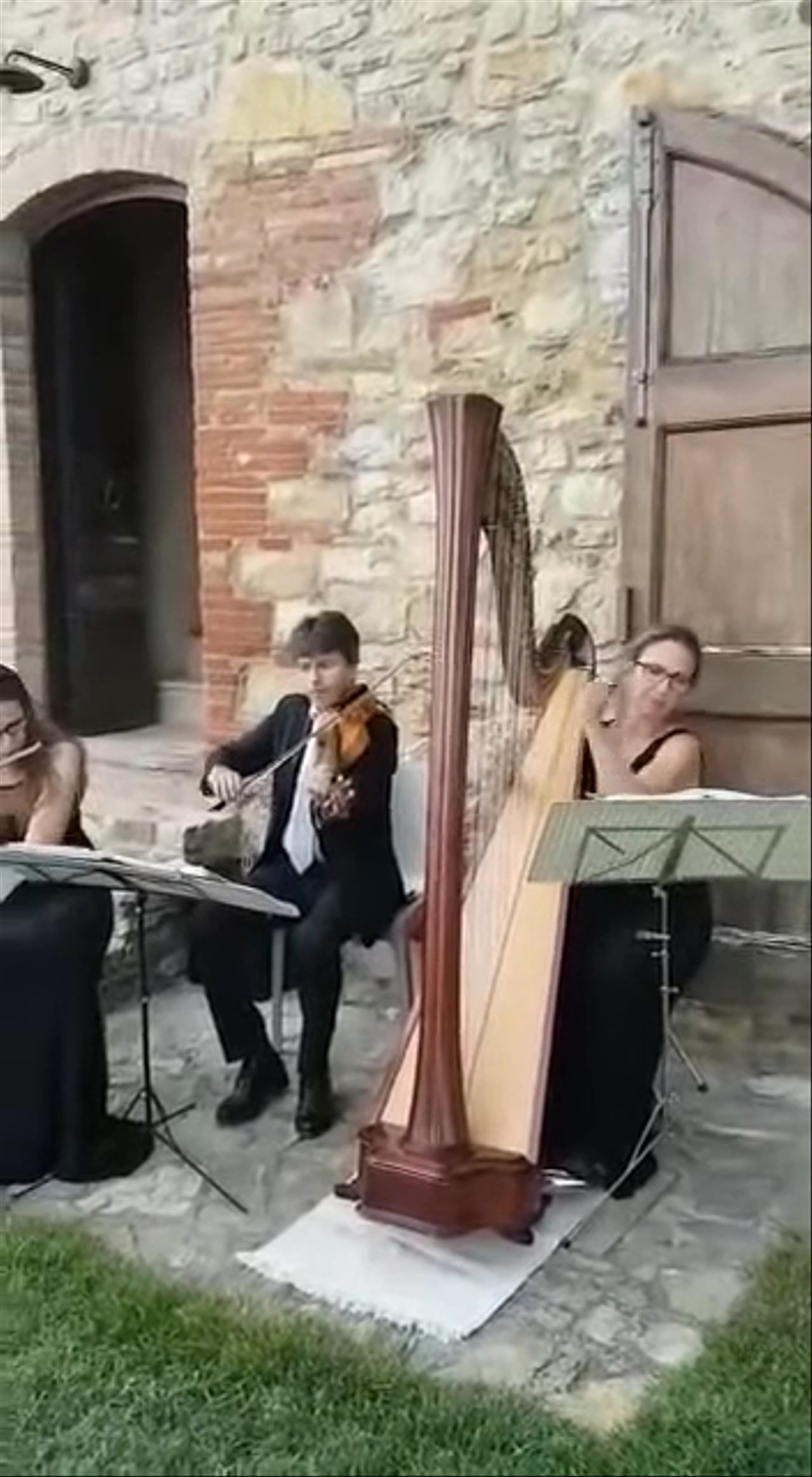 Flute, Harp & Violin Trio for Weddings in Italy - video