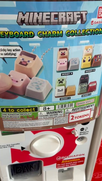 Gashapon - Mine craft will get sold out even when it's $9 each gashapon. - Toy Stores Near Me - Katy, Texas