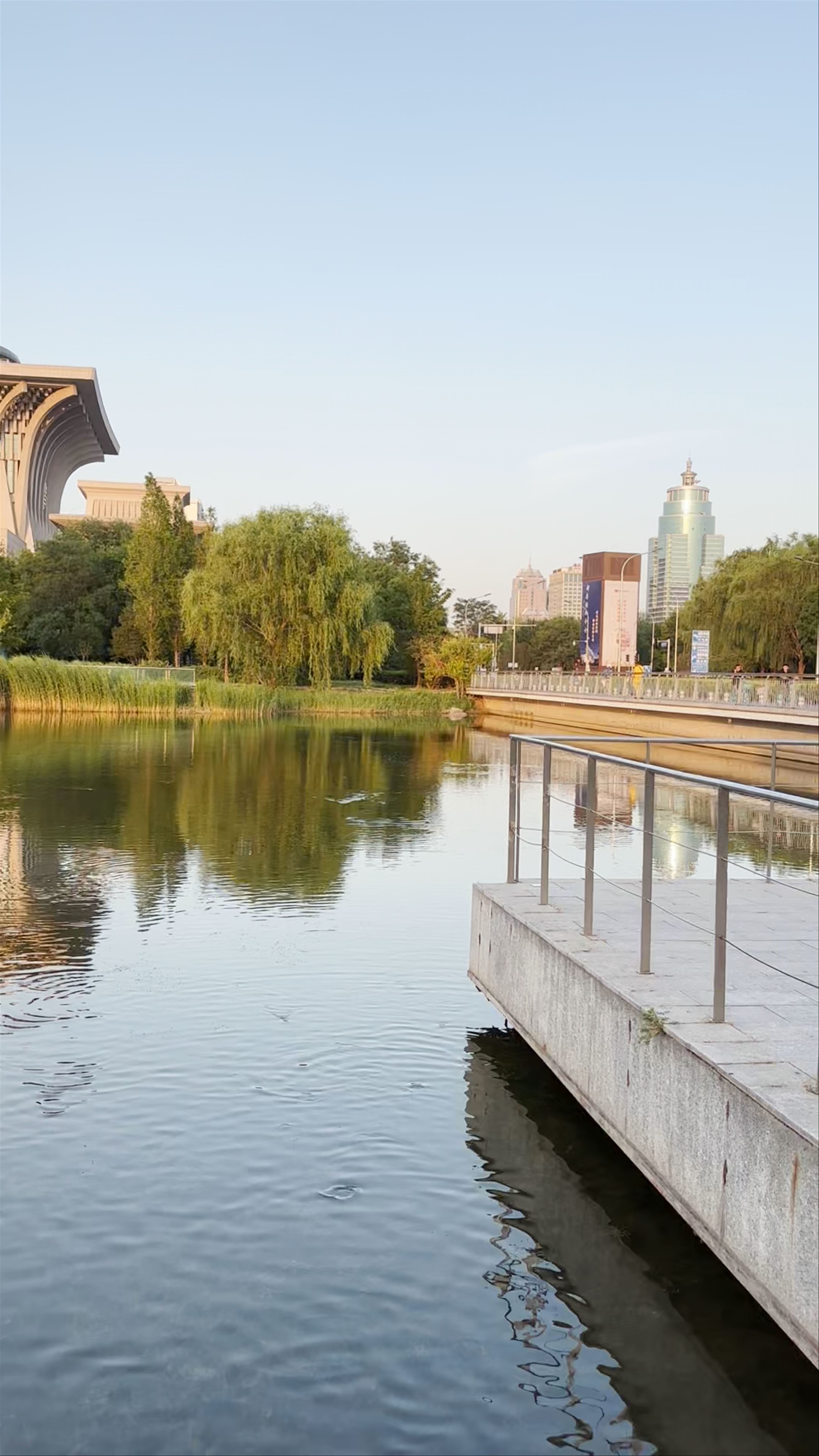 Olympic Forest Park South Gate: Serene Water Views & Architectural Marvels, Beijing