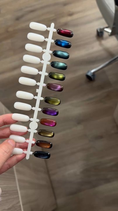 Tiffany's Nails - New fun cat eyes color - Nail Salons Near Me - Capitola, California
