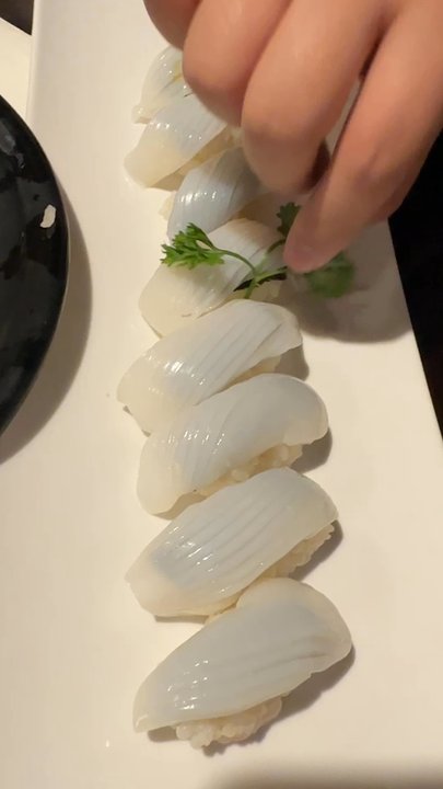 Sushi 9 - Squid nigiri - Sushi Bars Near Me - Katy, Texas