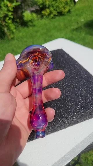 Preview pic of Amber purplicious and star gazer large spoon