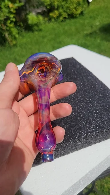 Preview pic of Amber purplicious and star gazer large spoon