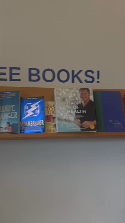 Blockhouse Coffee & Kitchen - free book section in the cafe - Coffee & Tea Near Me - Richmond, Texas