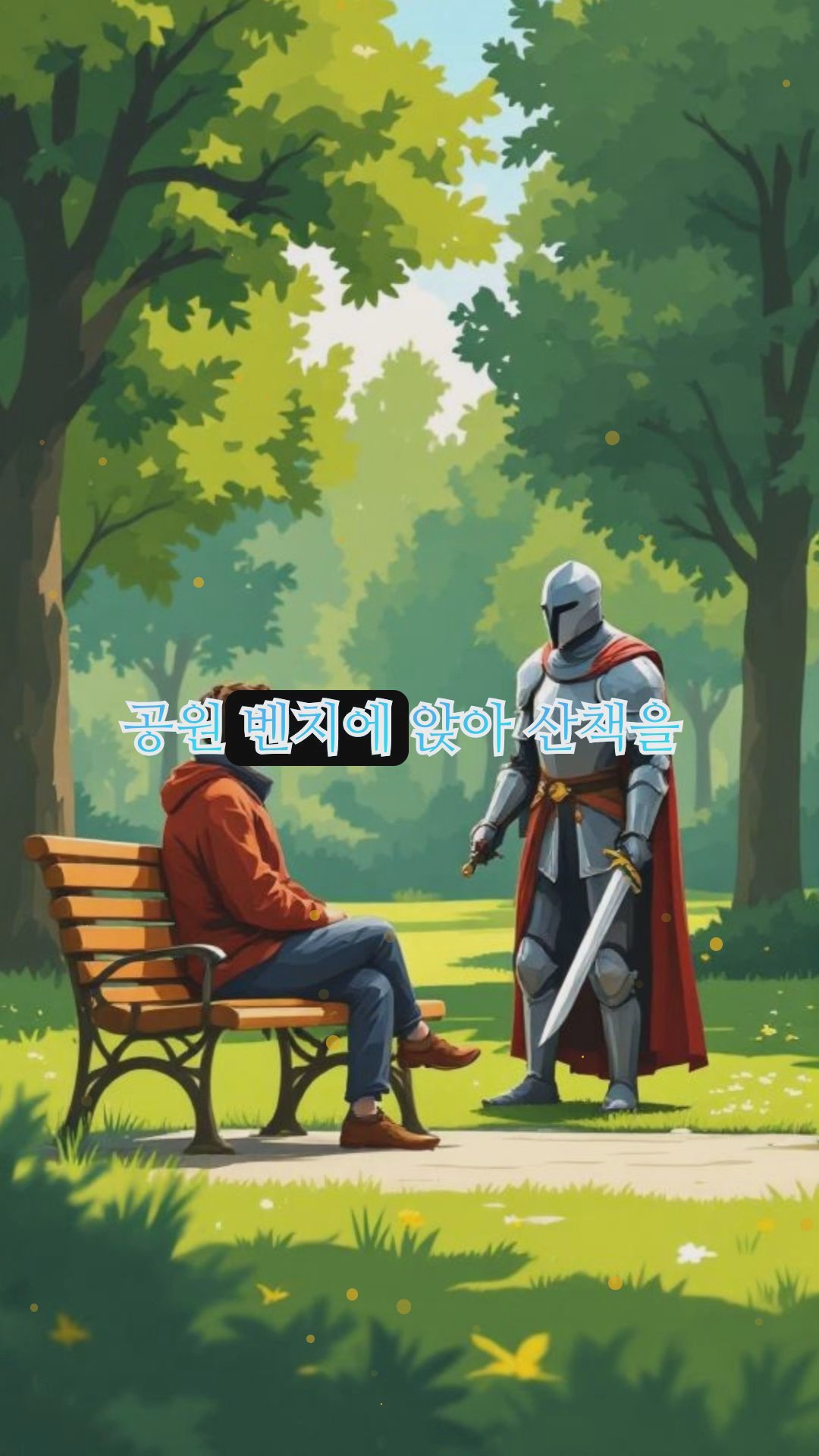 공원 산책 중 만난 기이한 인물들