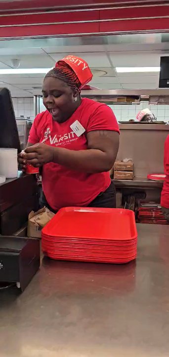The Varsity - Chelsea makes the Varsity run like a machine! Whatever her salary is, it's NOT ENOUGH!! She's the MAIN EVENT!! - Burgers Near Me - Atlanta, Georgia