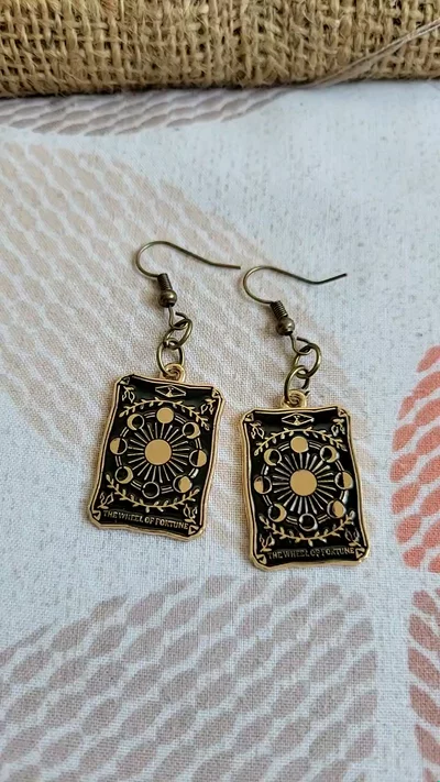 Dangle Tarot Card Earrings