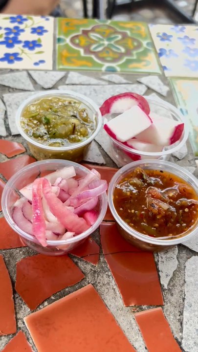 Tio's Tacos - Their pickled onions are the BOMB  and their green salsa too - Mexican Near Me - Riverside, California