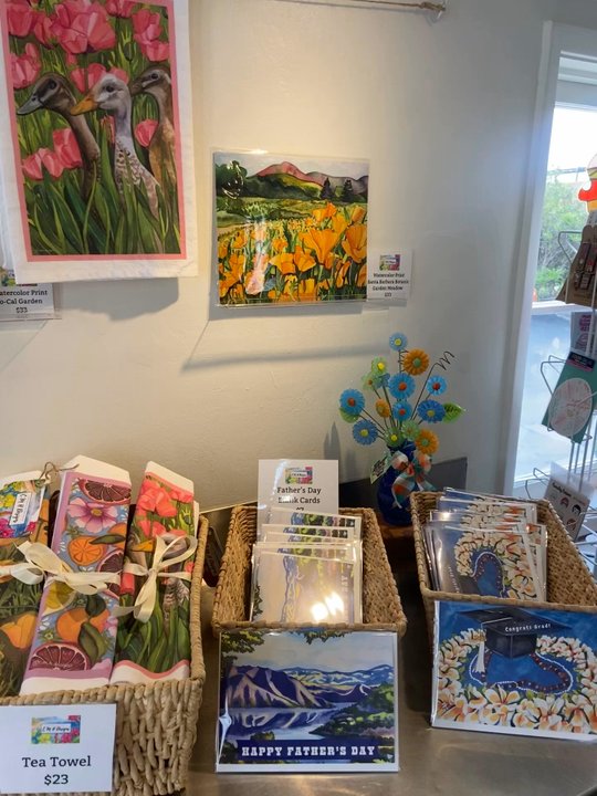 Red Kettle Coffee - Video of local artist c.m.h.designs merchandise for sale at coffee shop! - Coffee & Tea Near Me - Summerland, California