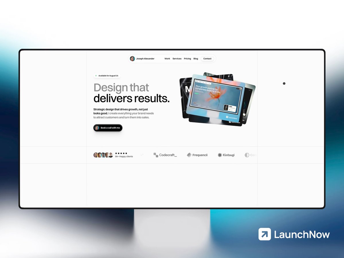 LaunchFolio template cover