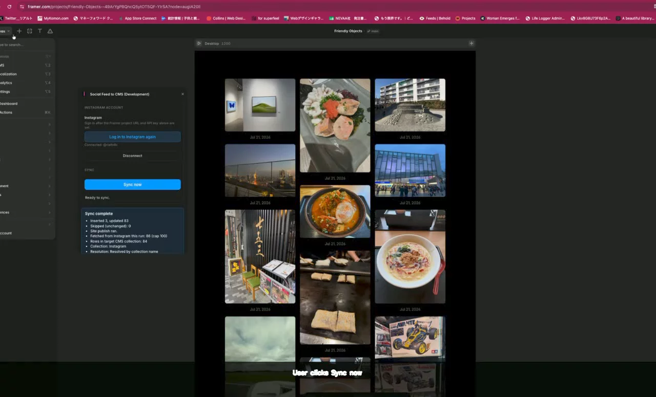 Social Feed to CMS