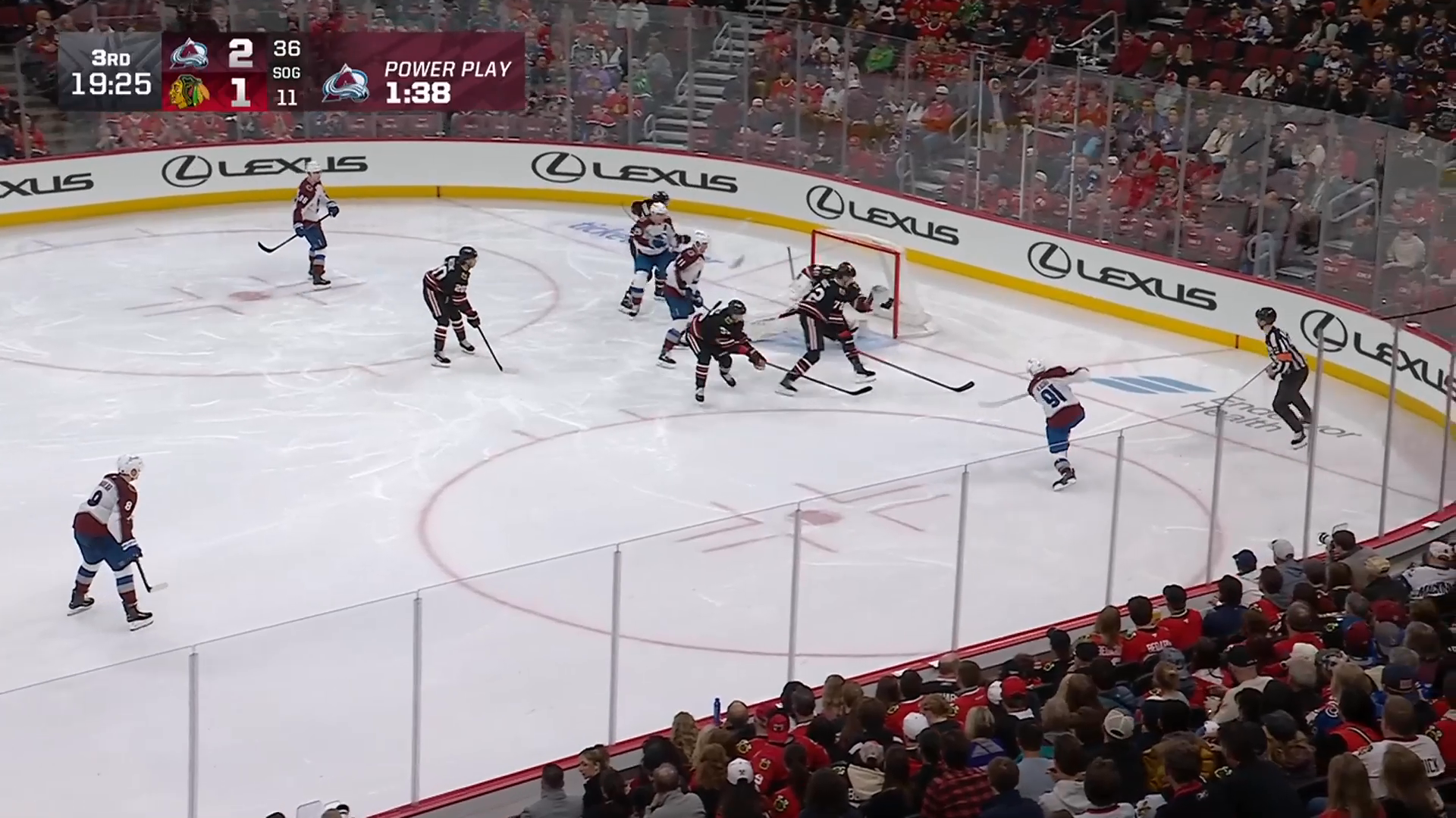 Kadri buries MacKinnon no-look feed for 3-1 · Mar 20, 2026
