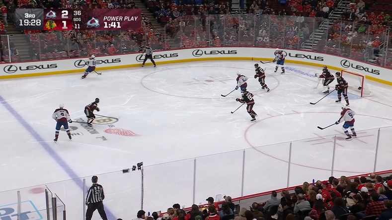 Kadri buries MacKinnon no-look feed for 3-1 · Mar 20, 2026