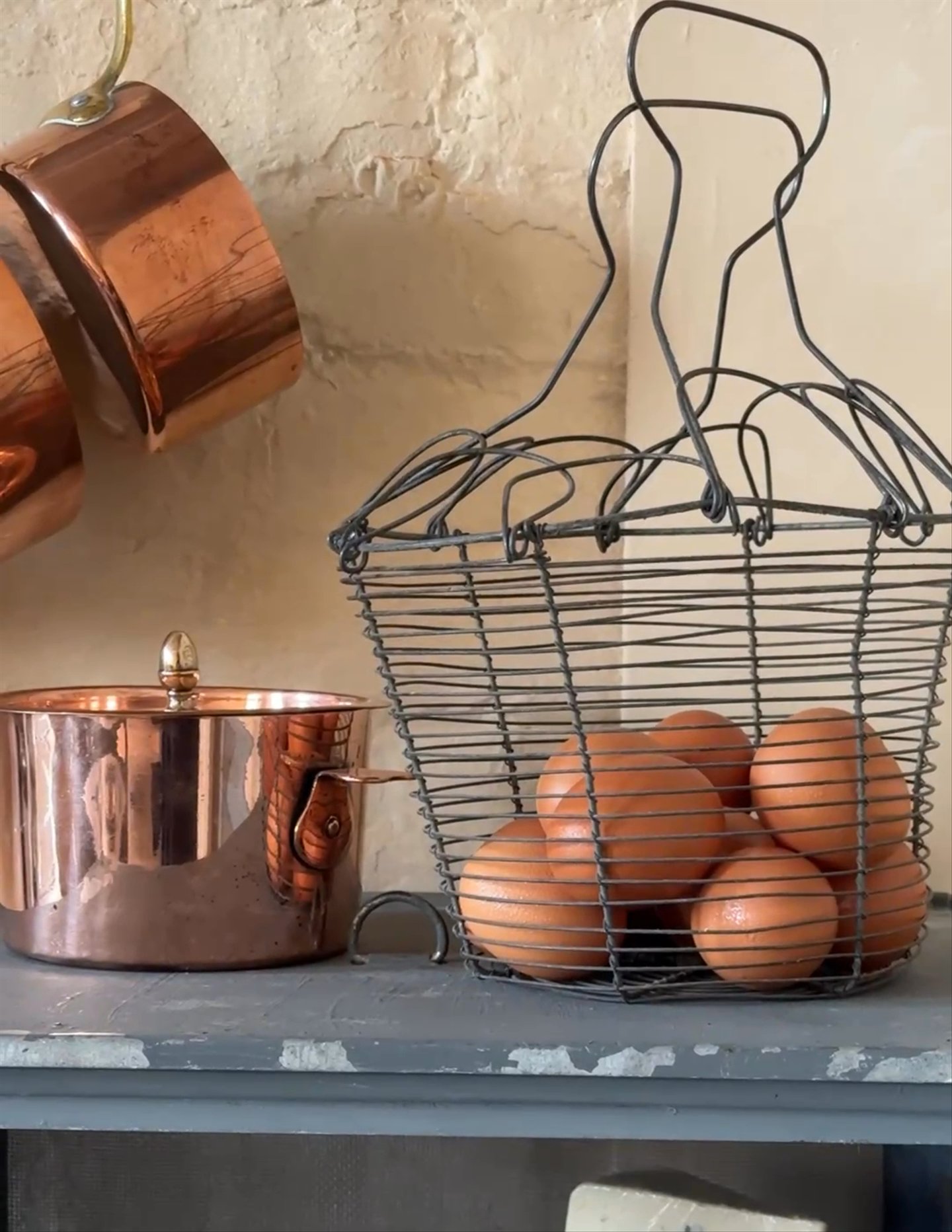 Flower Wire Egg Basket