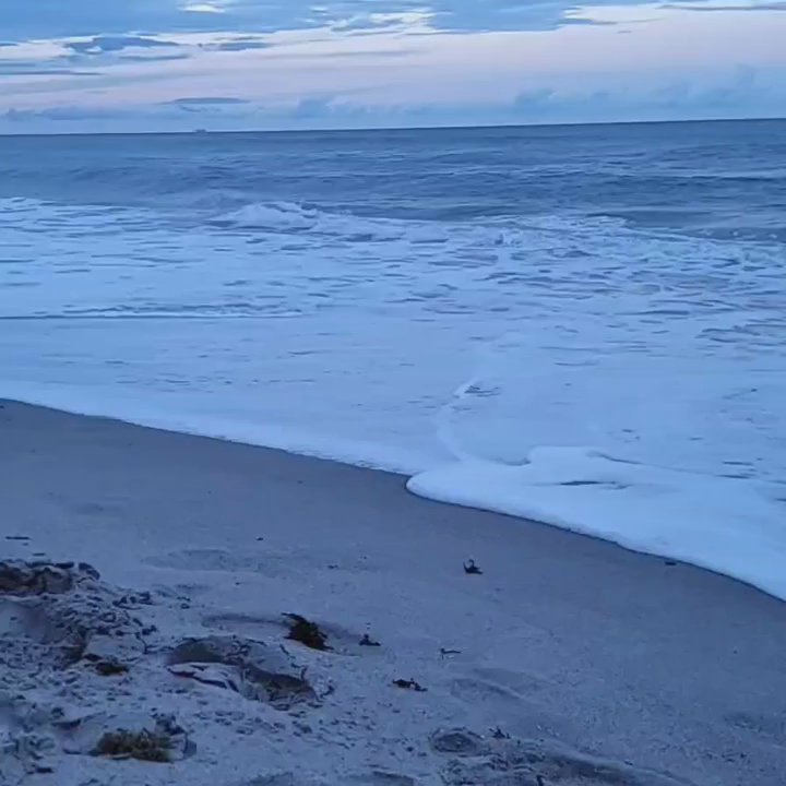 Satellite Beach - Ocean waves on Satellite Beach at sunset - Beaches Near Me - Satellite Beach, Florida