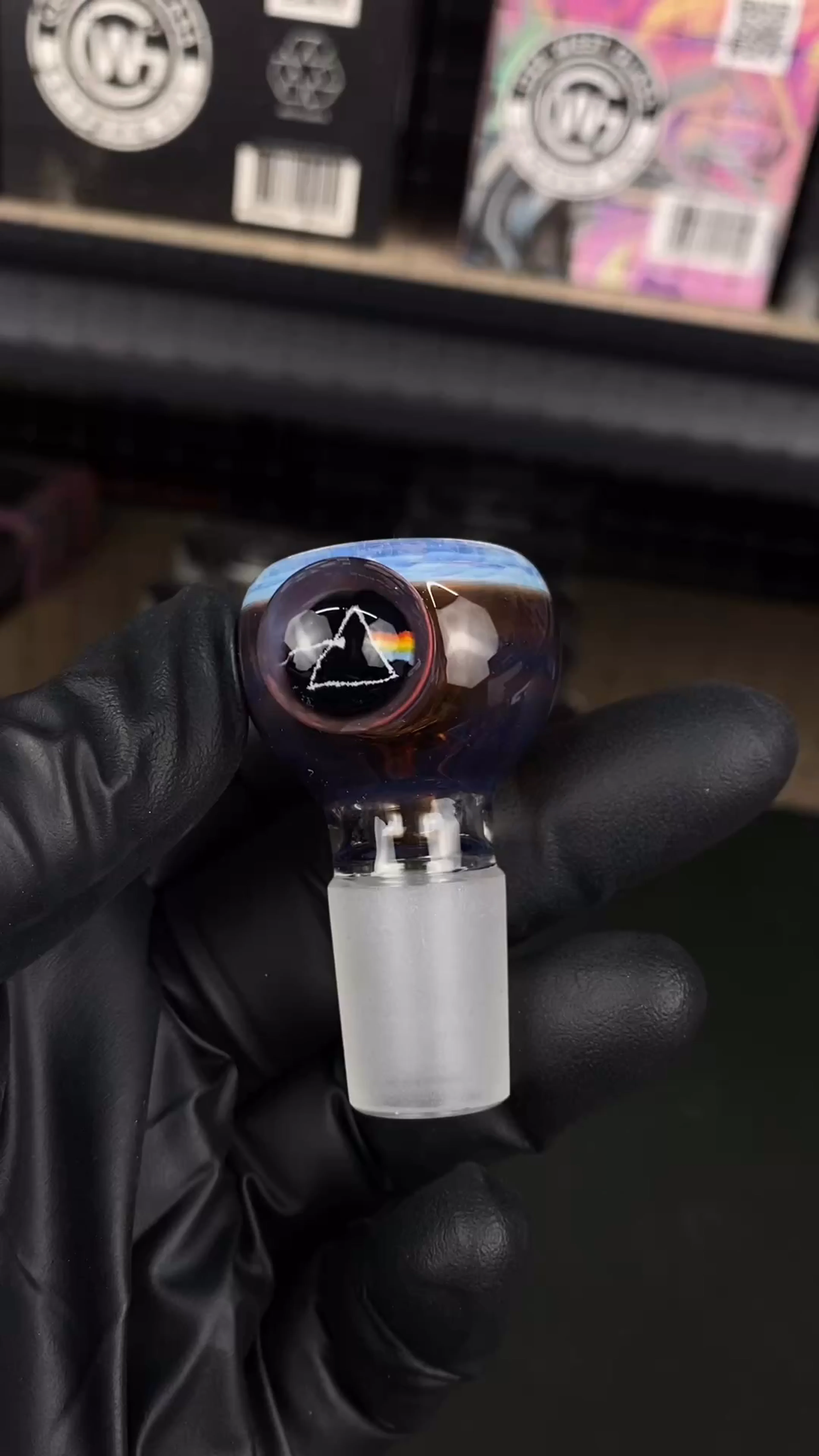 Preview pic of 18mm Single Hole Bowl Slide by Keys Glass
