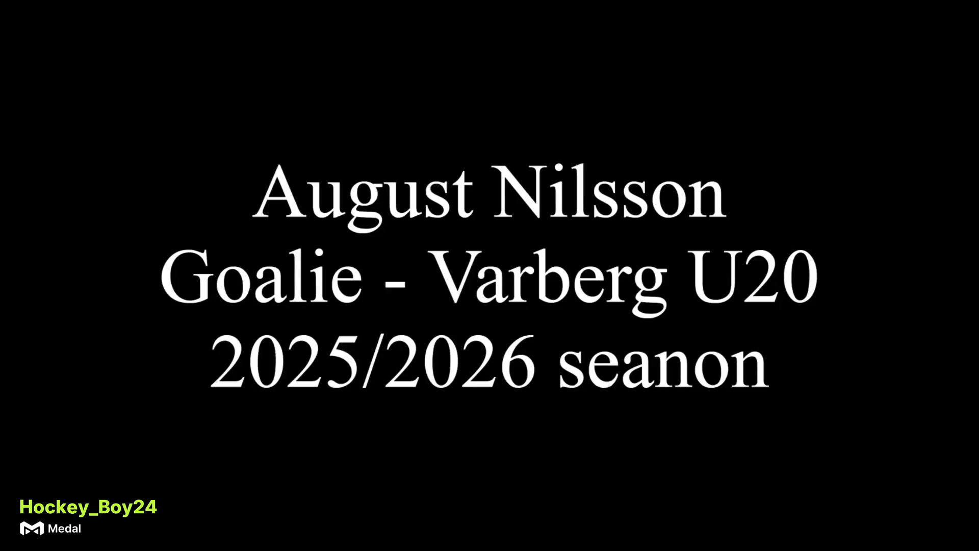 August Nilsson's Season Highlights: Varberg HK U20 2025/26 Recap