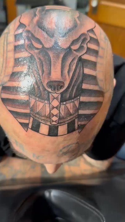 Underground Ink - Full view of Anubis - Tattoo Near Me - Webster City, Iowa
