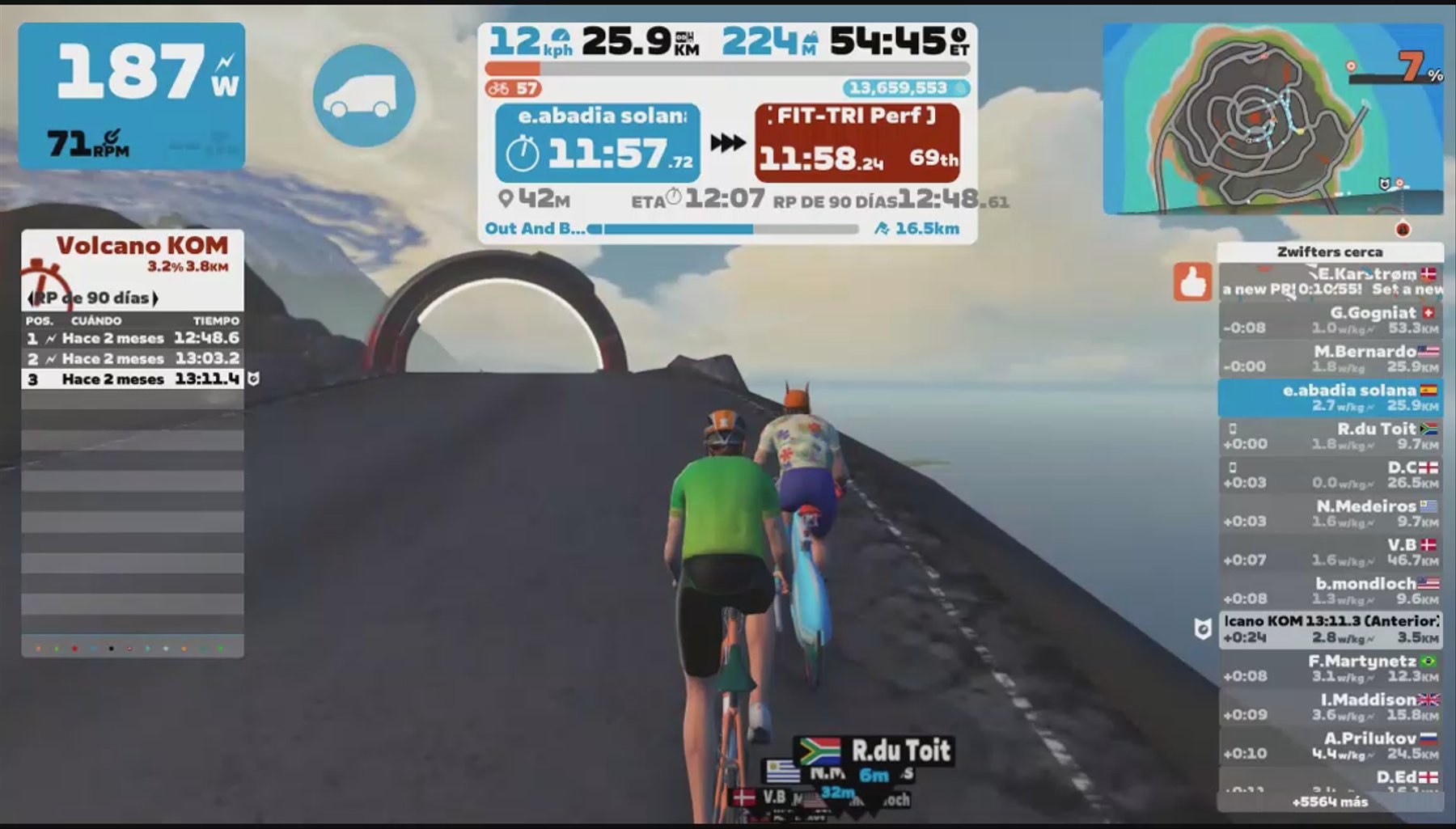 Zwift - Out And Back Again in Watopia