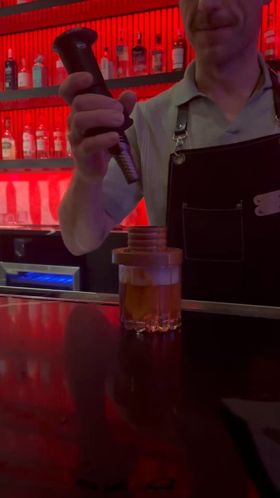 The Sterling - Smoked Old Fashioned - Cocktail Bars Near Me - Fort Worth, Texas