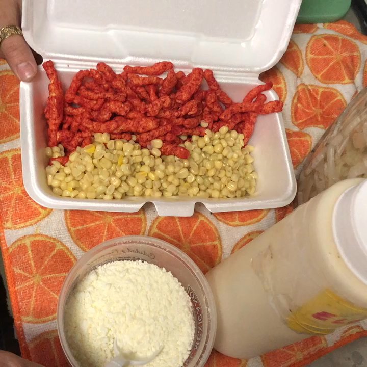 El Tri Raspados - Hot Cheetos with corn - Shaved Ice Near Me - Ivanhoe, California