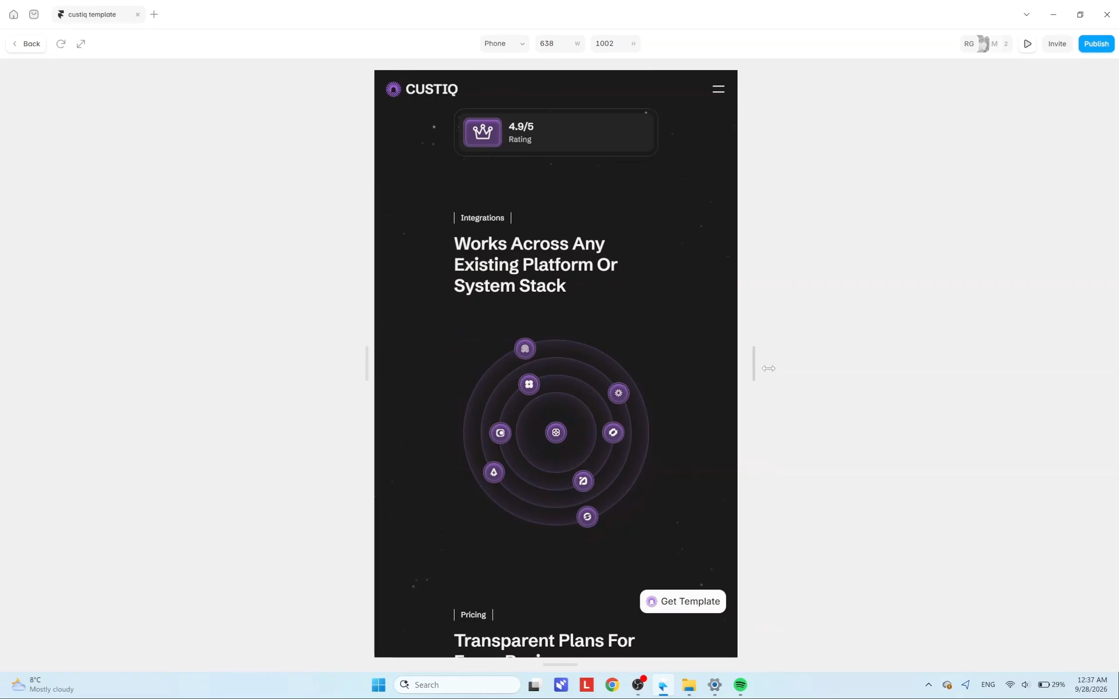 Responsive at any size - any screen :)