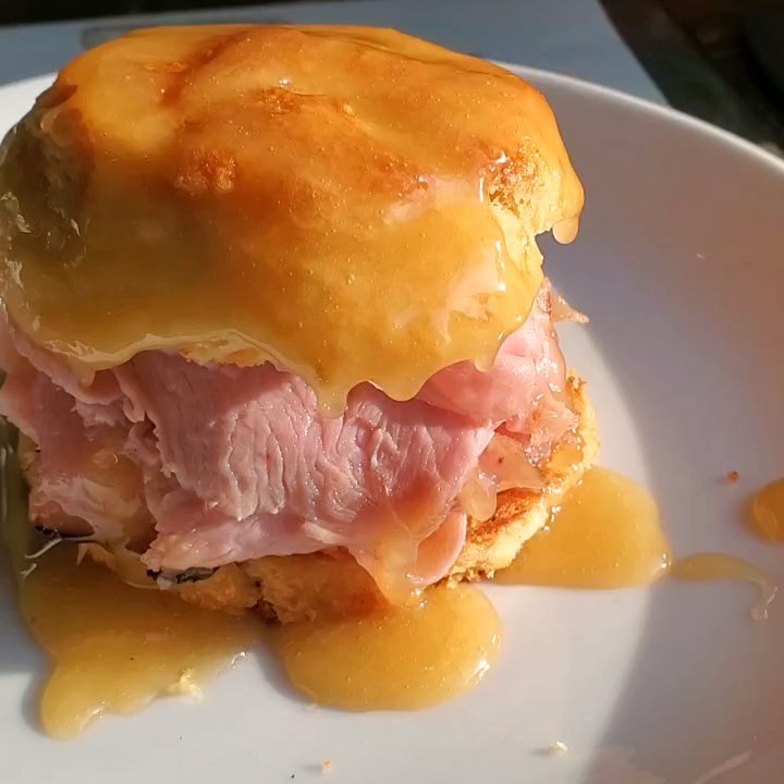 Morel - Smoked Ham Biscuit with honey - New American Near Me - Milwaukee, Wisconsin