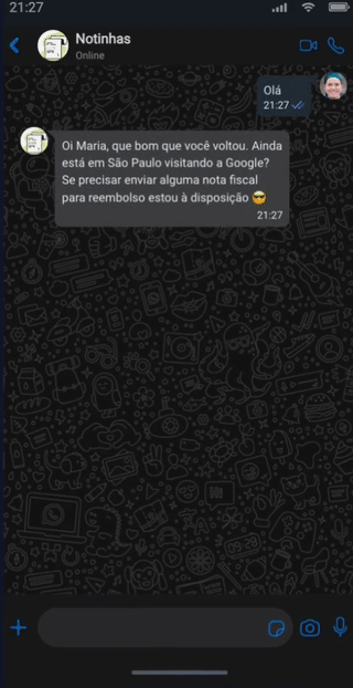Demonstração Notinhas