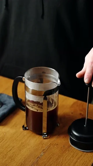French Press Coffee Brewing