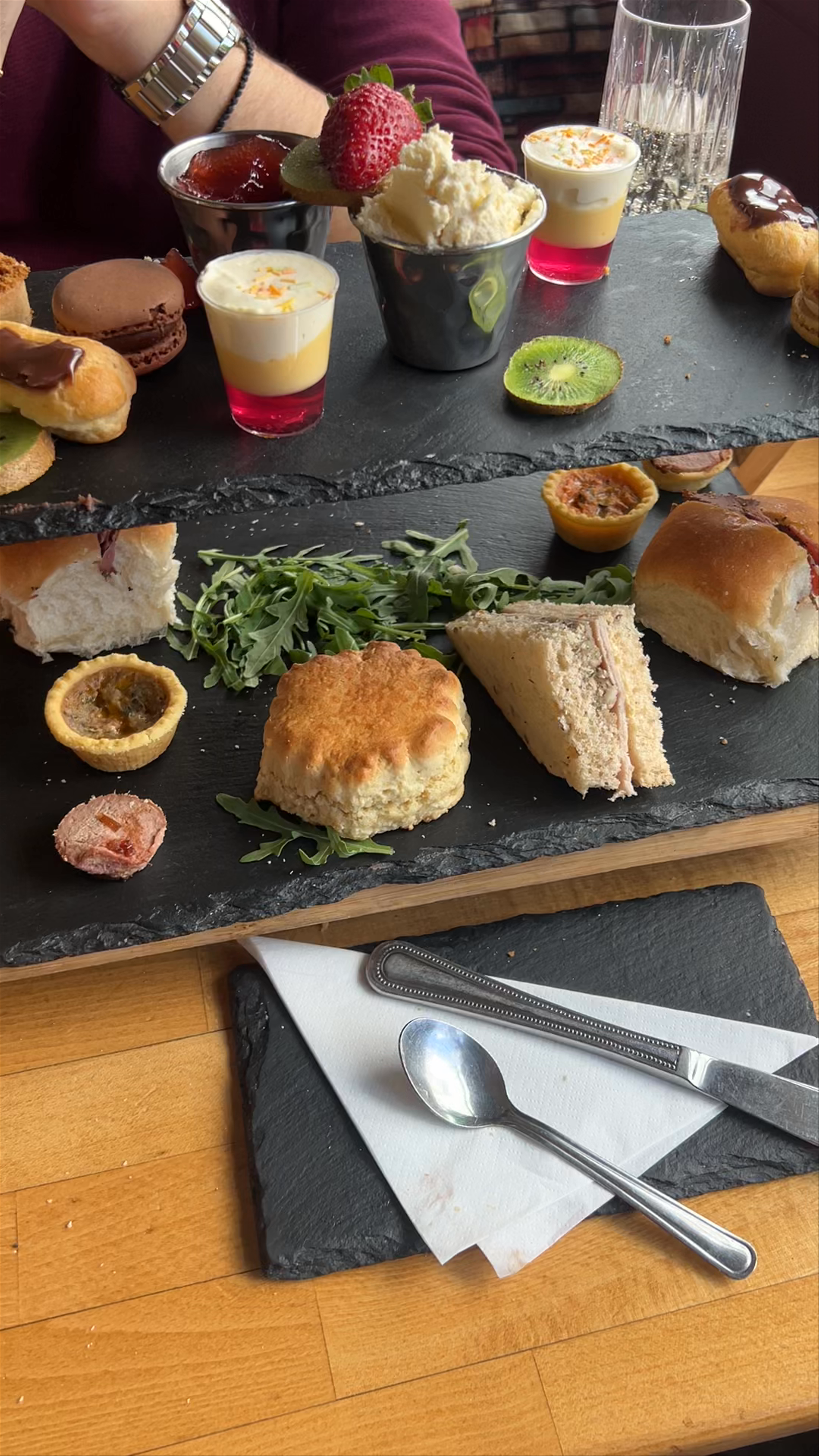 Afternoon Tea Experience at Red Bus Bistro, Edinburgh