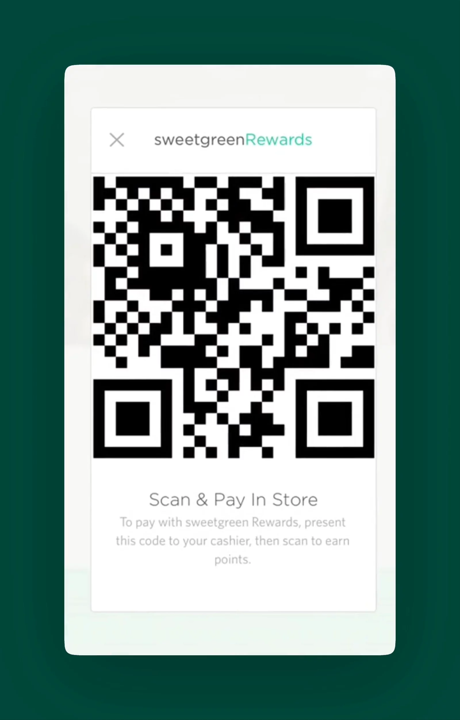 Single sign-on merged ordering and rewards. Shake the phone to pull up your barcode and pay.