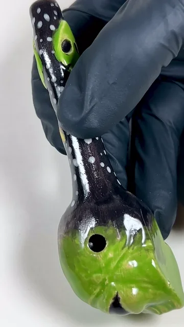 Preview pic of Alien Pipe - 4.5 Inches - Ceramic - Planets & Stars - FREE SHIPPING