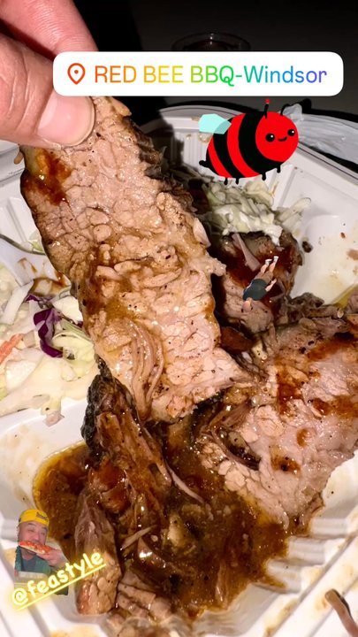 Red Bee Bbq - ...via DoorDash pickup: Tri-tip (looks and tastes like brisket though) and 2 sides! - Barbeque Near Me - Windsor, California