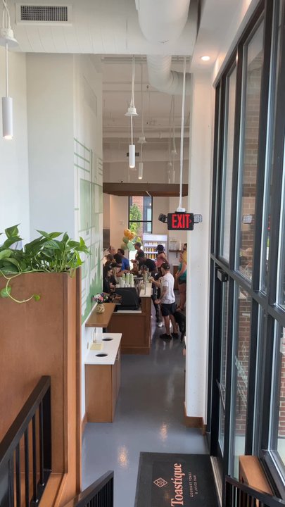 Toastique - View from the upstairs seating area - Juice Bars & Smoothies Near Me - Nashville, Tennessee