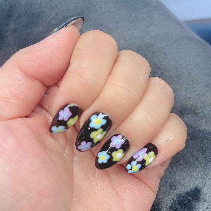 Nu Image Nails Spa - Black polish but not boring and simple. I love them. - Hair Removal Near Me - Chicago, Illinois