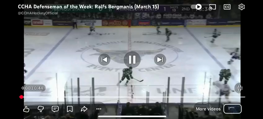 Ralfs Bergmanis: Offensive Highlights & Assists at Minnesota State