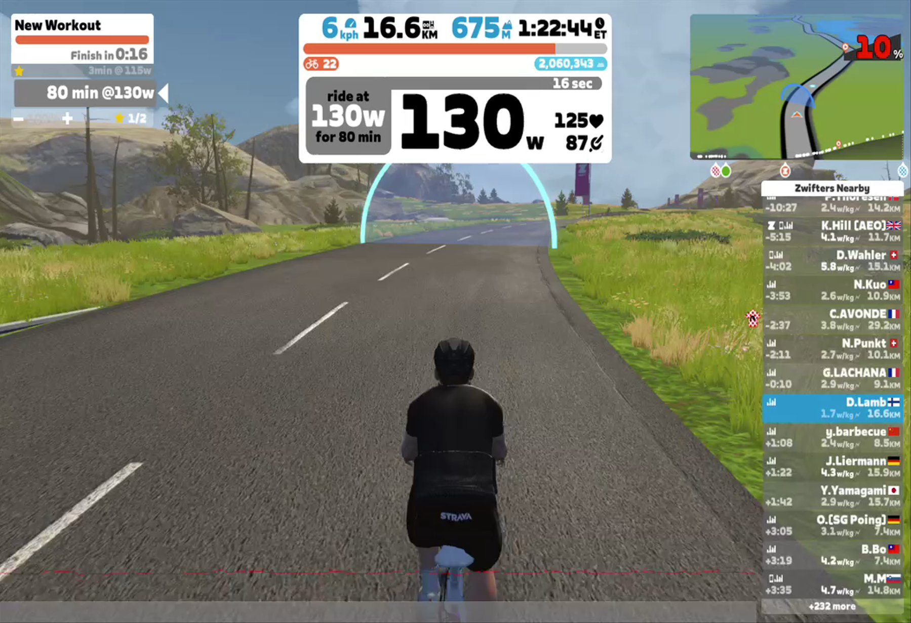 Zwift - New Workout in France