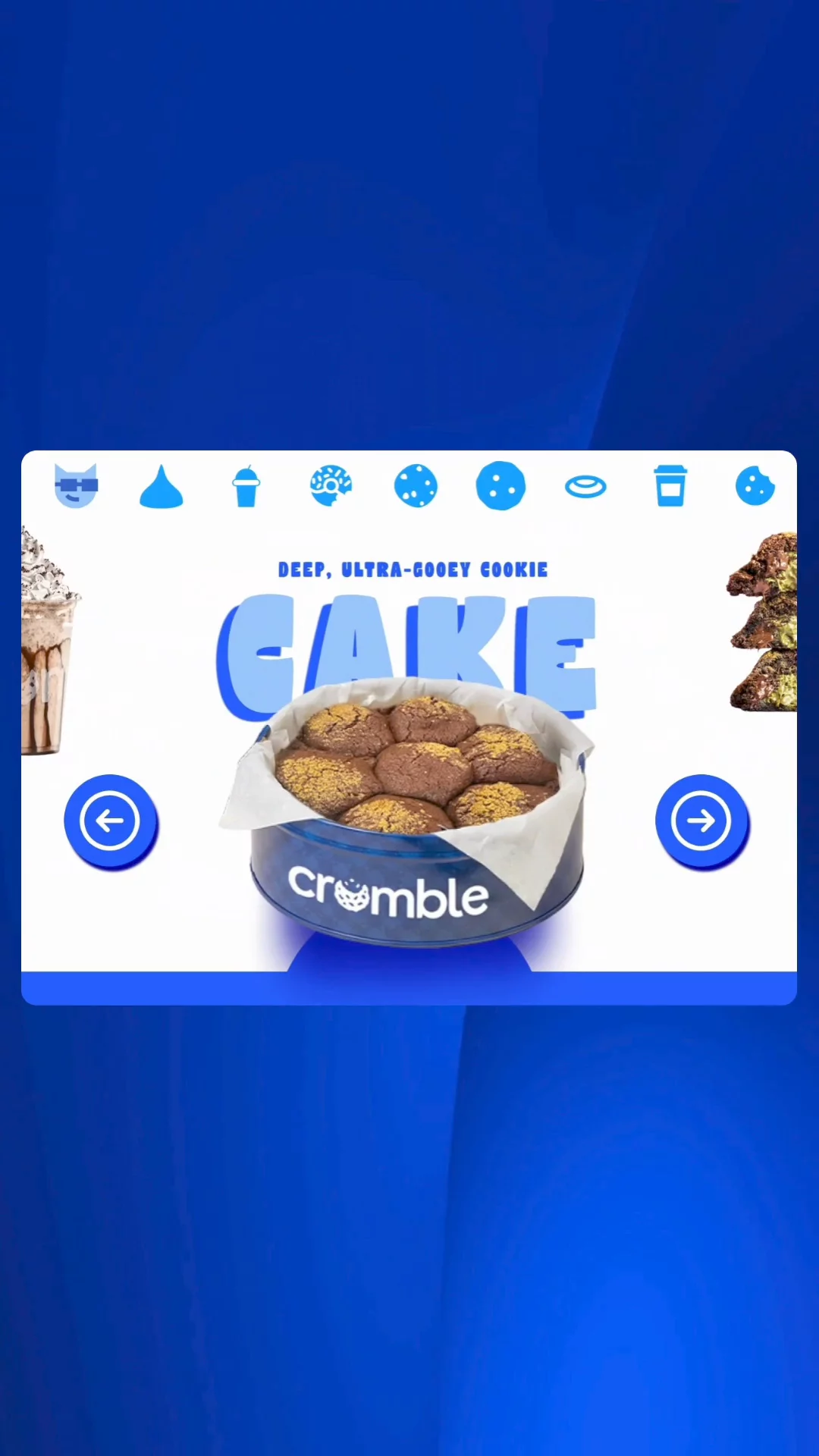 Crumble Pakistan Website Redesign Concept 🍪Hey everyone! I wanted to share a desktop redesign concept I recently designed in Figma for Crumble Pakistan. The goal was to move away from rigid, static grids and instead focus on an emotional, high-energy layout driven by fluid motion and clean typography.Key UI details in this Figma design:Interactive Product Slider: Structured a clean, sliding layout concept to let users seamlessly toggle between shakes, cakes, and exclusive flavors.Bold Brand Identity: Paired heavy typography with high-contrast blues and creams to make the product imagery pop.Streamlined User Flow: Designed a clear, 3-step delivery section to keep the path from craving to checkout completely friction-free.Would love to get some feedback from fellow designers on the visual hierarchy and presentation layout! 👇