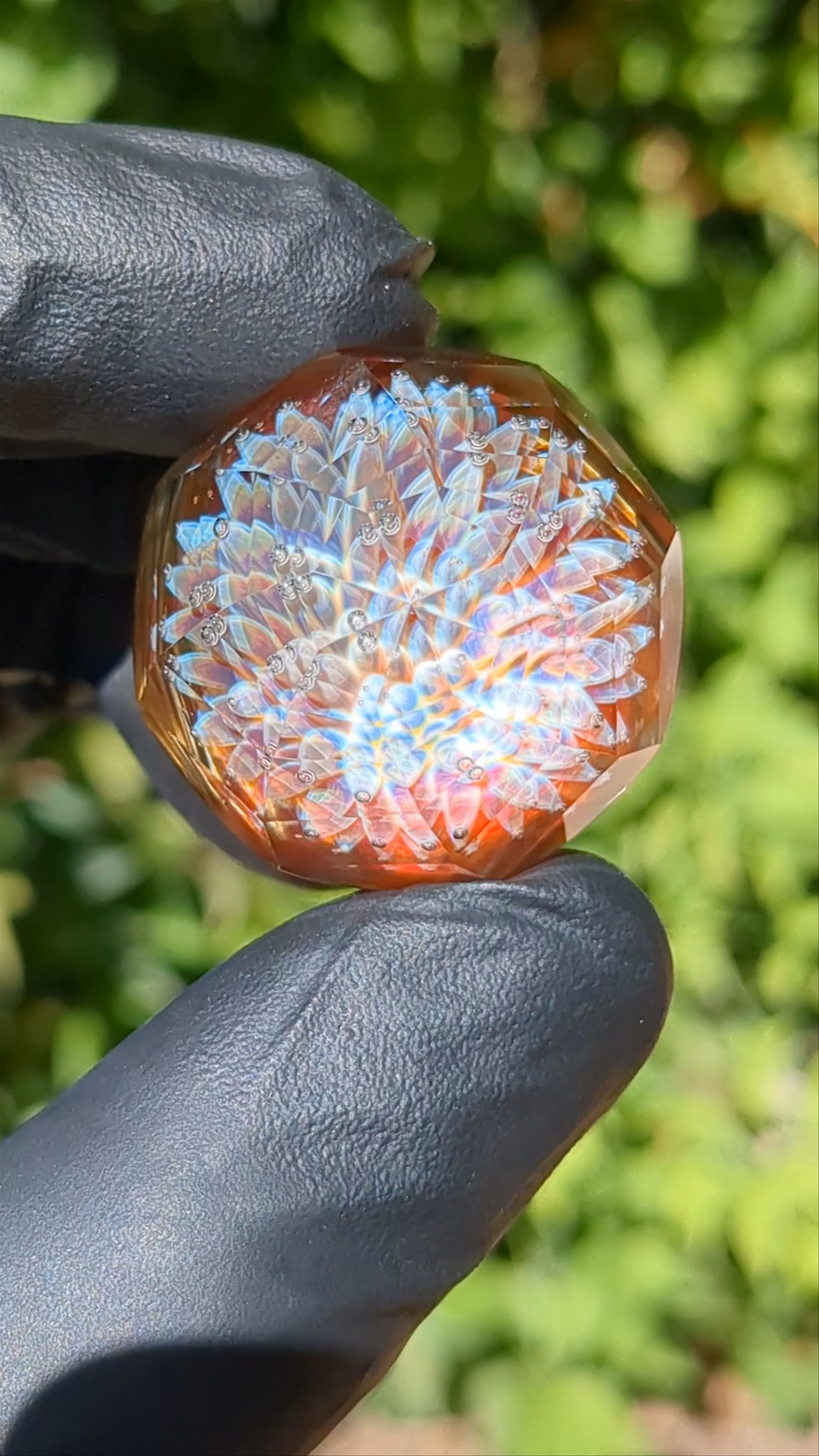 Preview pic of Vettori glass faceted slurper marble