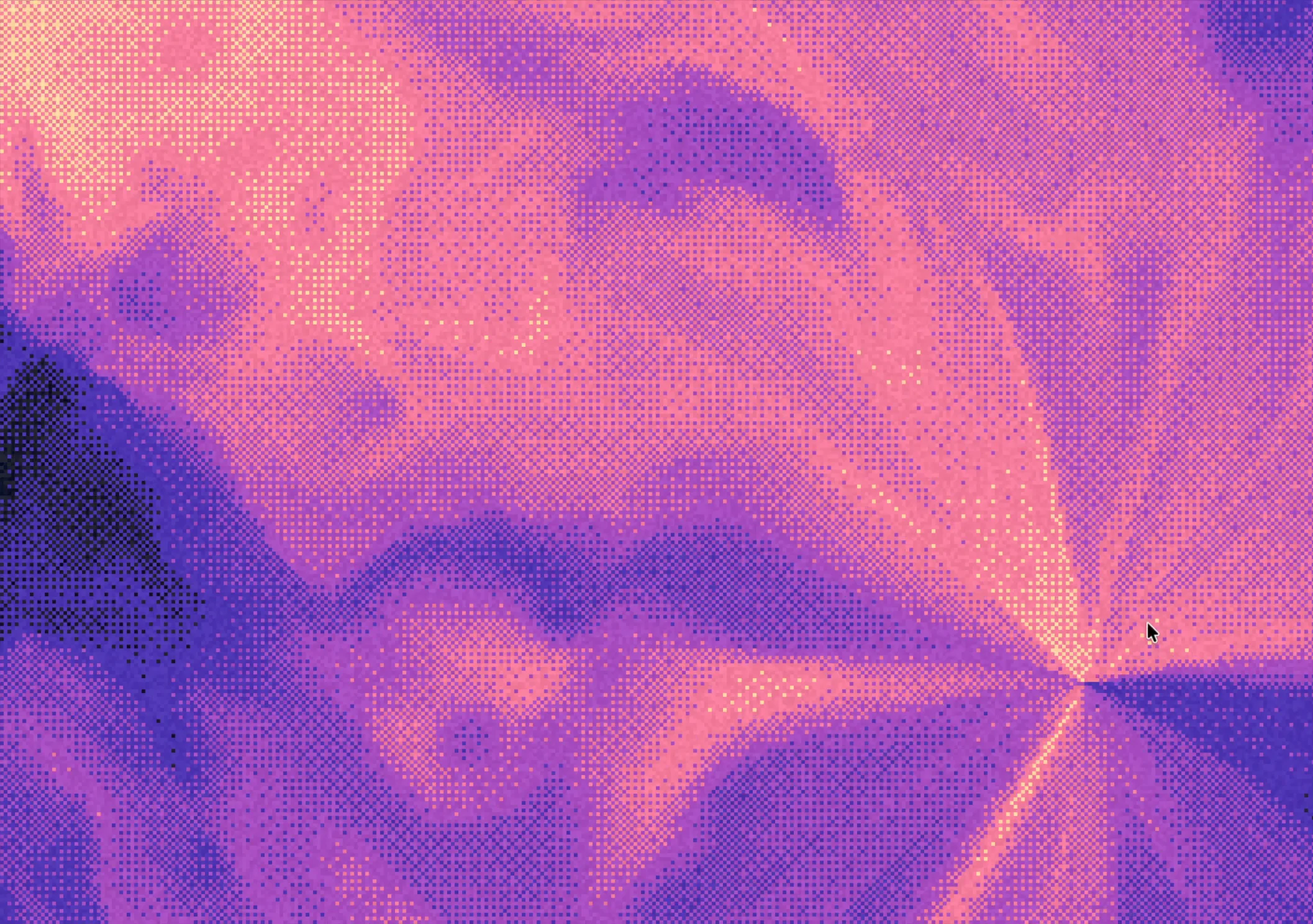 Created new interactive background with dithered gradients! What do you think?