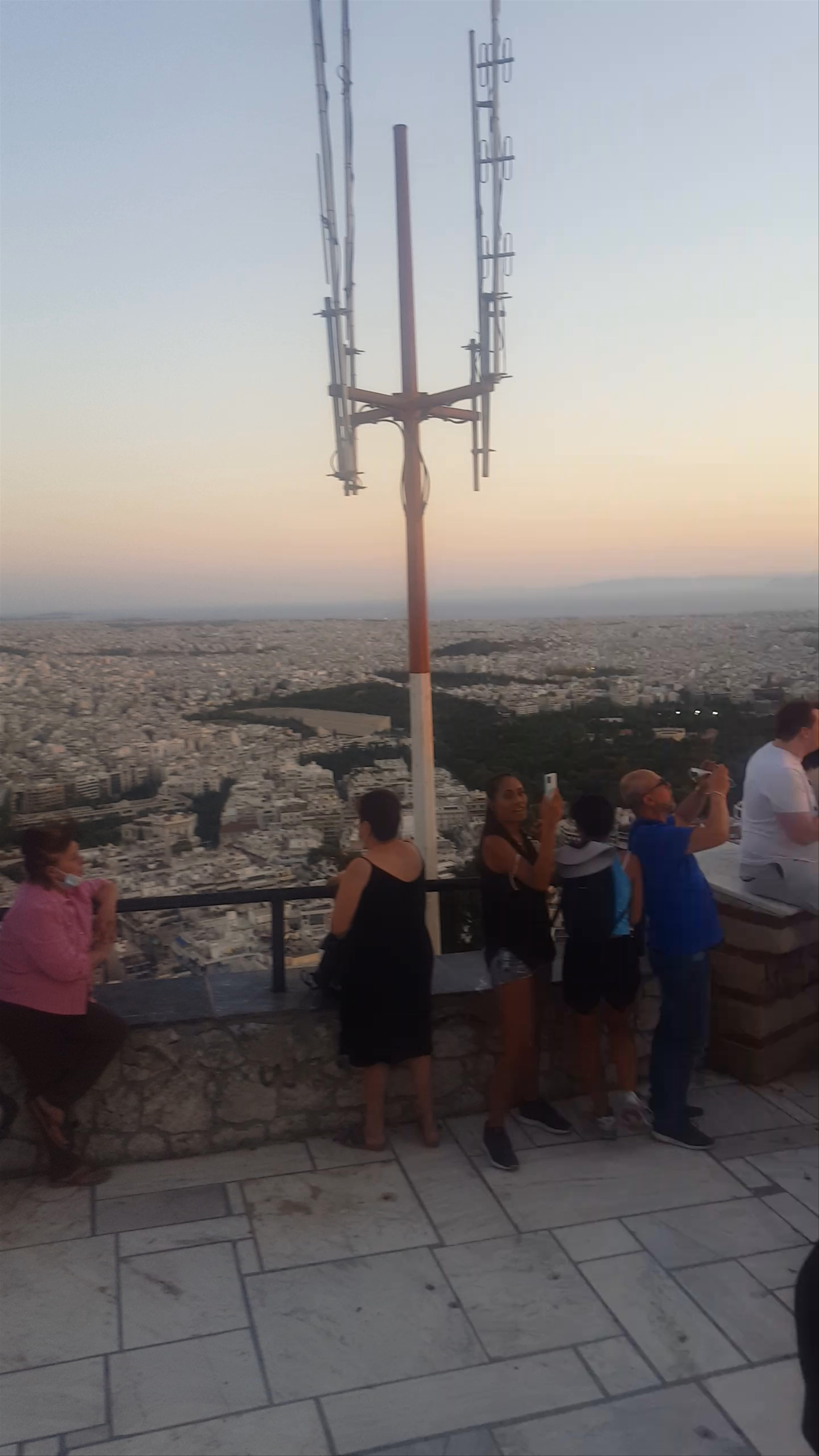 Sunset Gathering at Lycabettus Hill, Athens