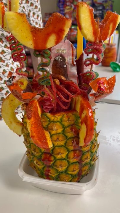La Chula Michoacana - Pina loca ($12.50) delicious! - Juice Bars & Smoothies Near Me - Dallas, Texas